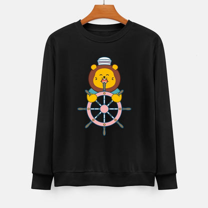  Front Patterned Long Sleeve TopHeavyweight Indoor