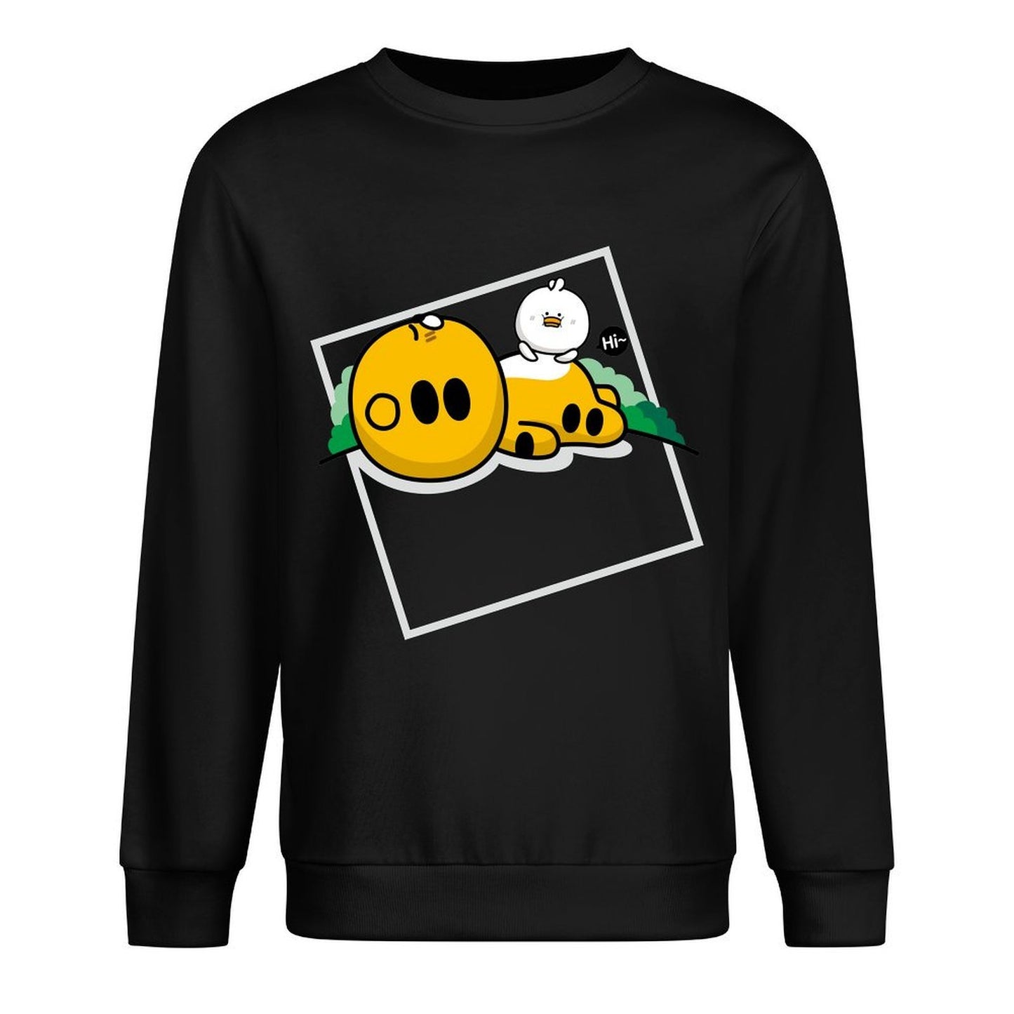 Front Patterned Long Sleeve TopPremium Regular