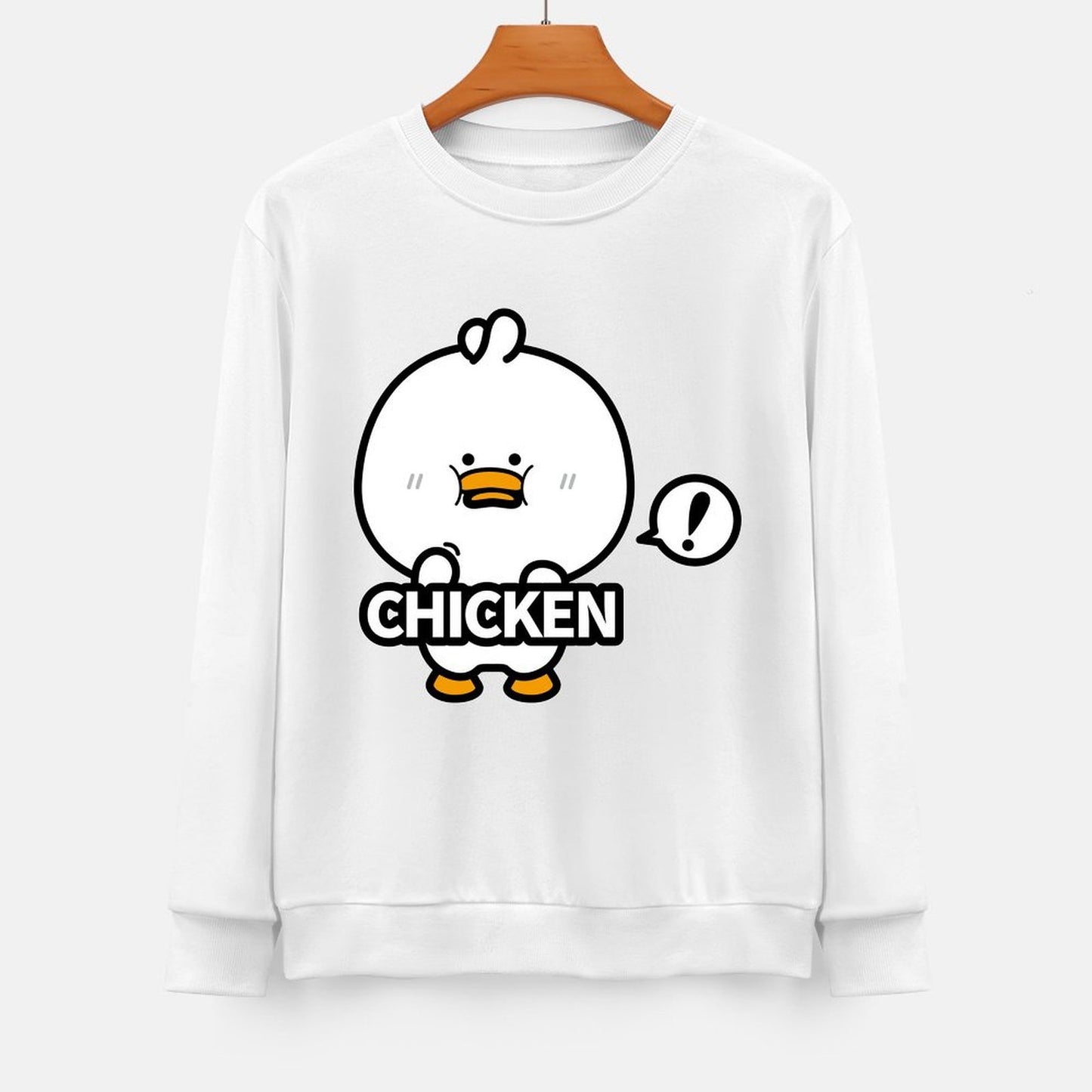 Front Patterned Long Sleeve TopEasy-Care Minimal