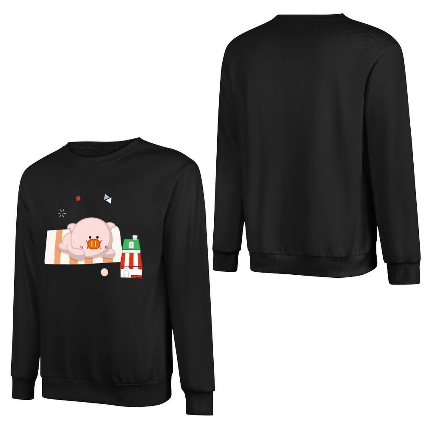 Front Patterned Long Sleeve TopNatural ClassicStyle