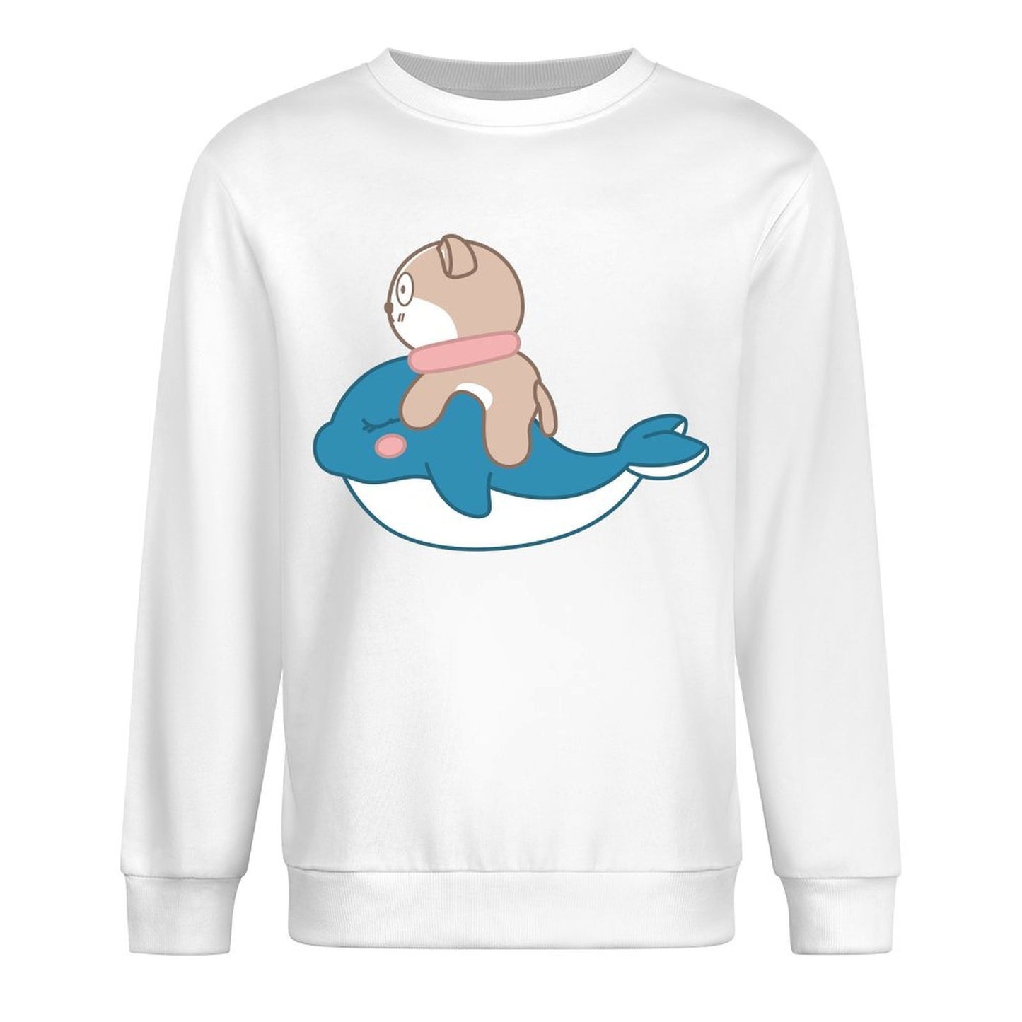 Front Patterned Long Sleeve TopUnisex Neat