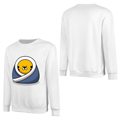 Front Patterned Long Sleeve TopStreet Unisex