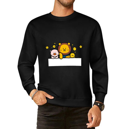 Front Patterned Long Sleeve TopBasicSeries Print-Ready