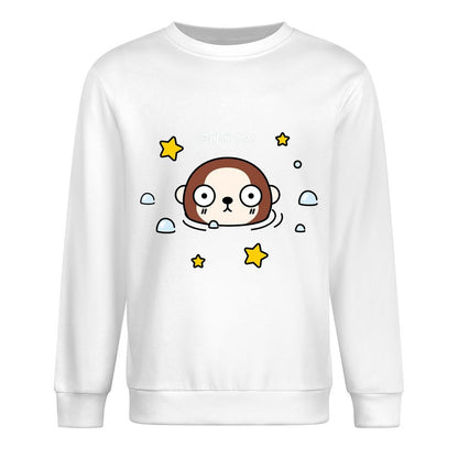 Front Patterned Long Sleeve TopLooseFit Minimal