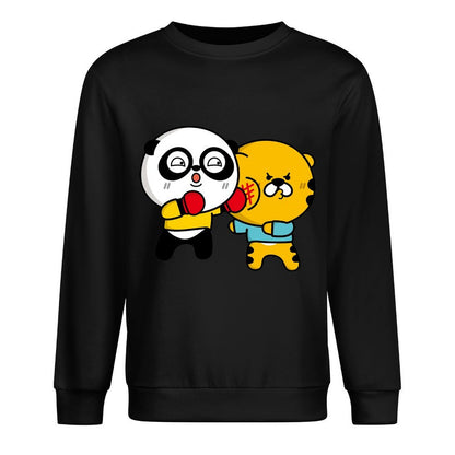 Front Patterned Long Sleeve TopMinimalist CleanCut