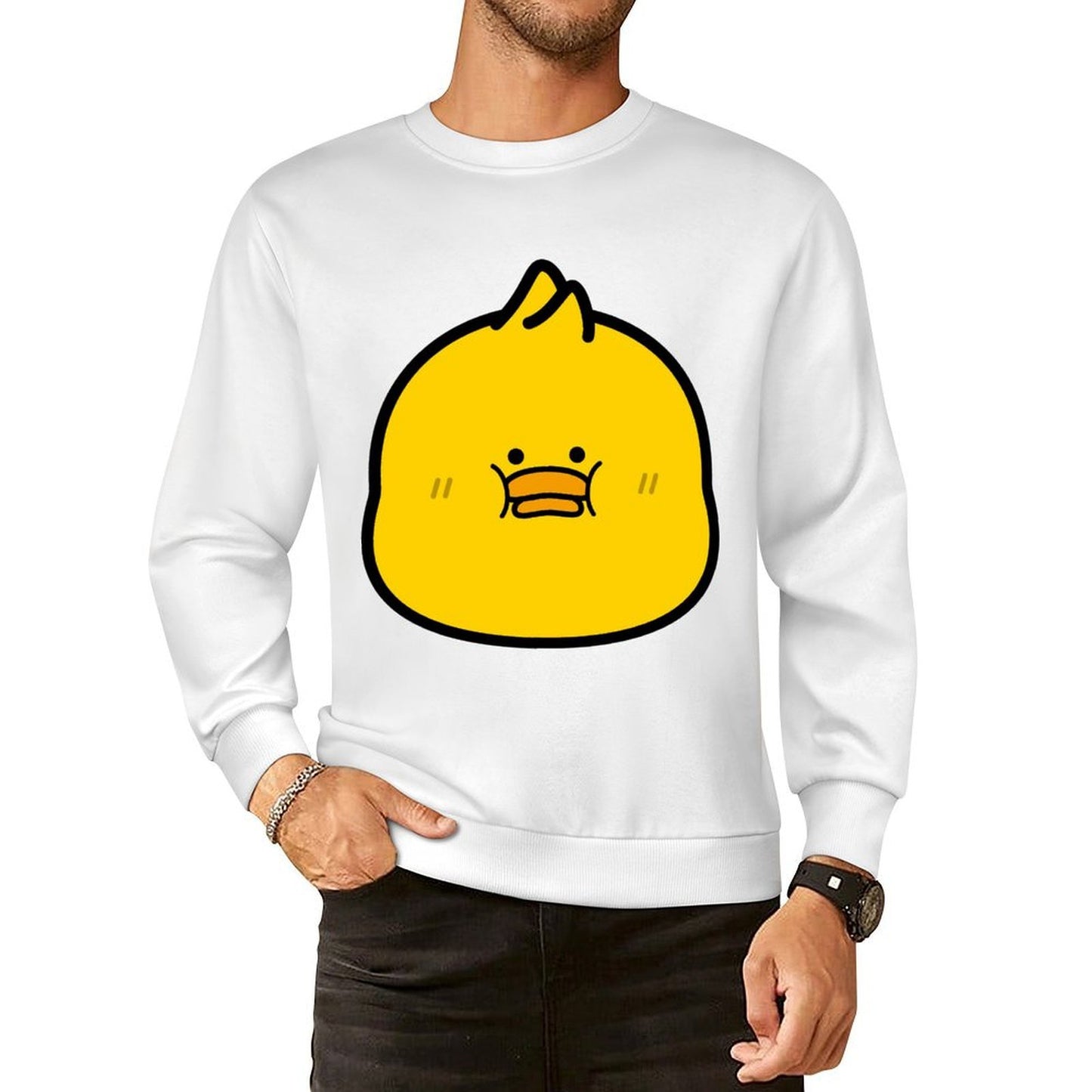 Front Patterned Long Sleeve TopSoftFeel Reliable