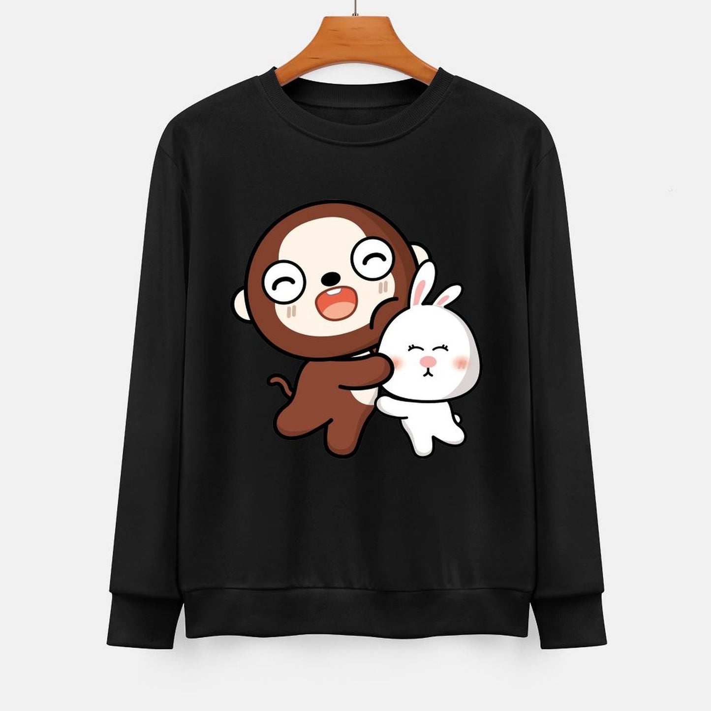  Front Patterned Long Sleeve TopRetro EssentialFit