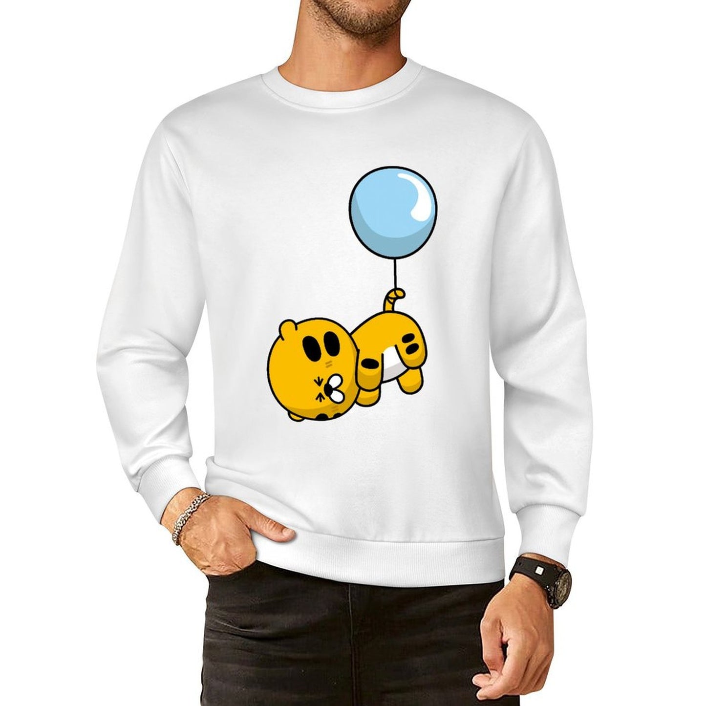 Front Patterned Long Sleeve TopClean Soft