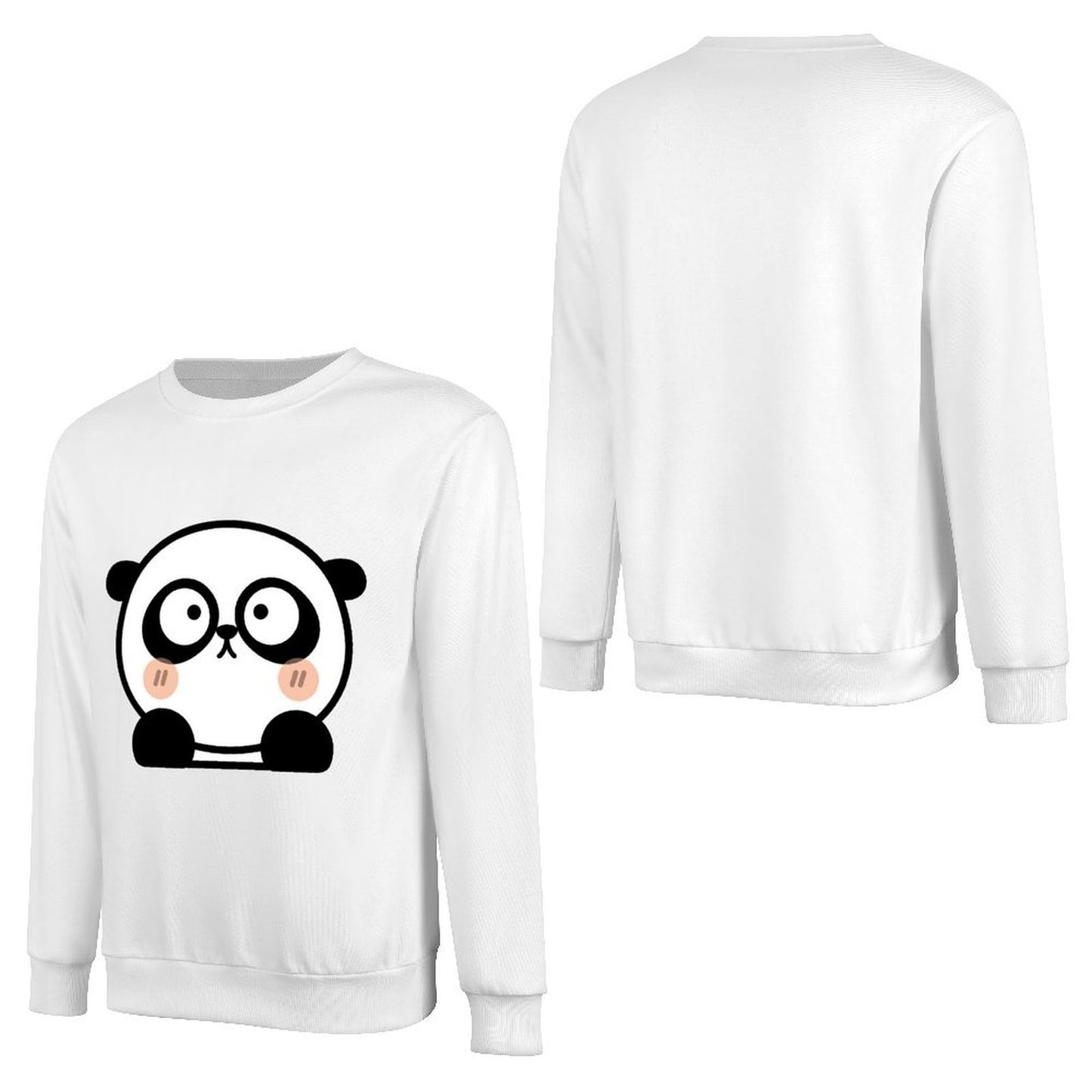 Front Patterned Long Sleeve TopClean Edges Printed