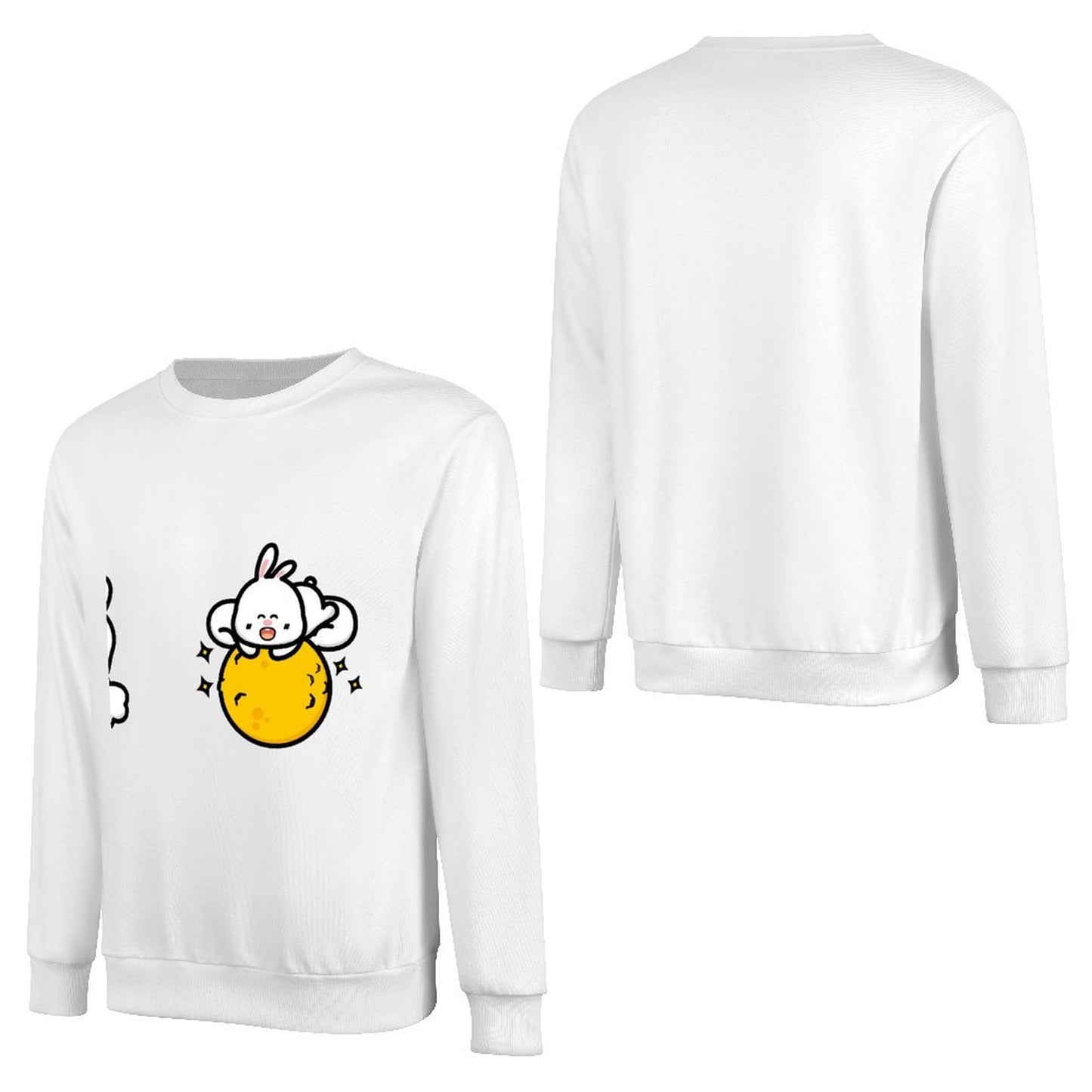 Front Patterned Long Sleeve TopMinimal Batch-Printed