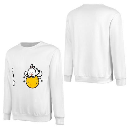 Front Patterned Long Sleeve TopMinimal Batch-Printed