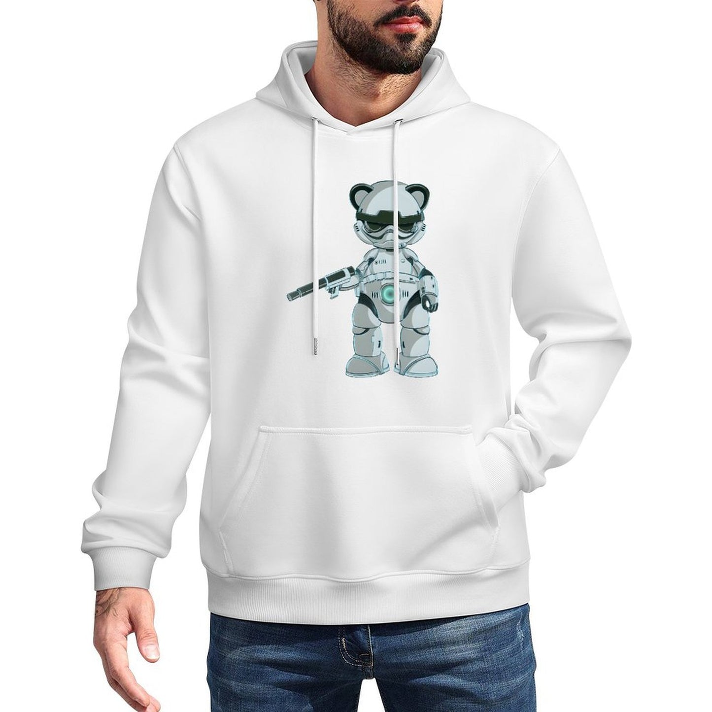 IPIB 250g Hooded Pocket Sweatshirt Front GraphicMen's Hooded  Sweatshirt6000060-5