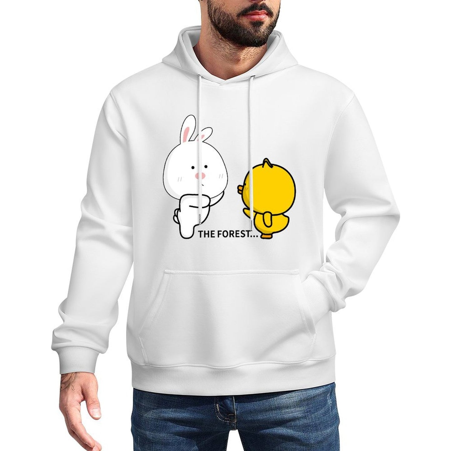 DailyFit Minimal Front Graphic Hoodies