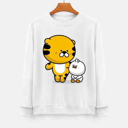 Front Patterned Long Sleeve TopVibrant Colors Street