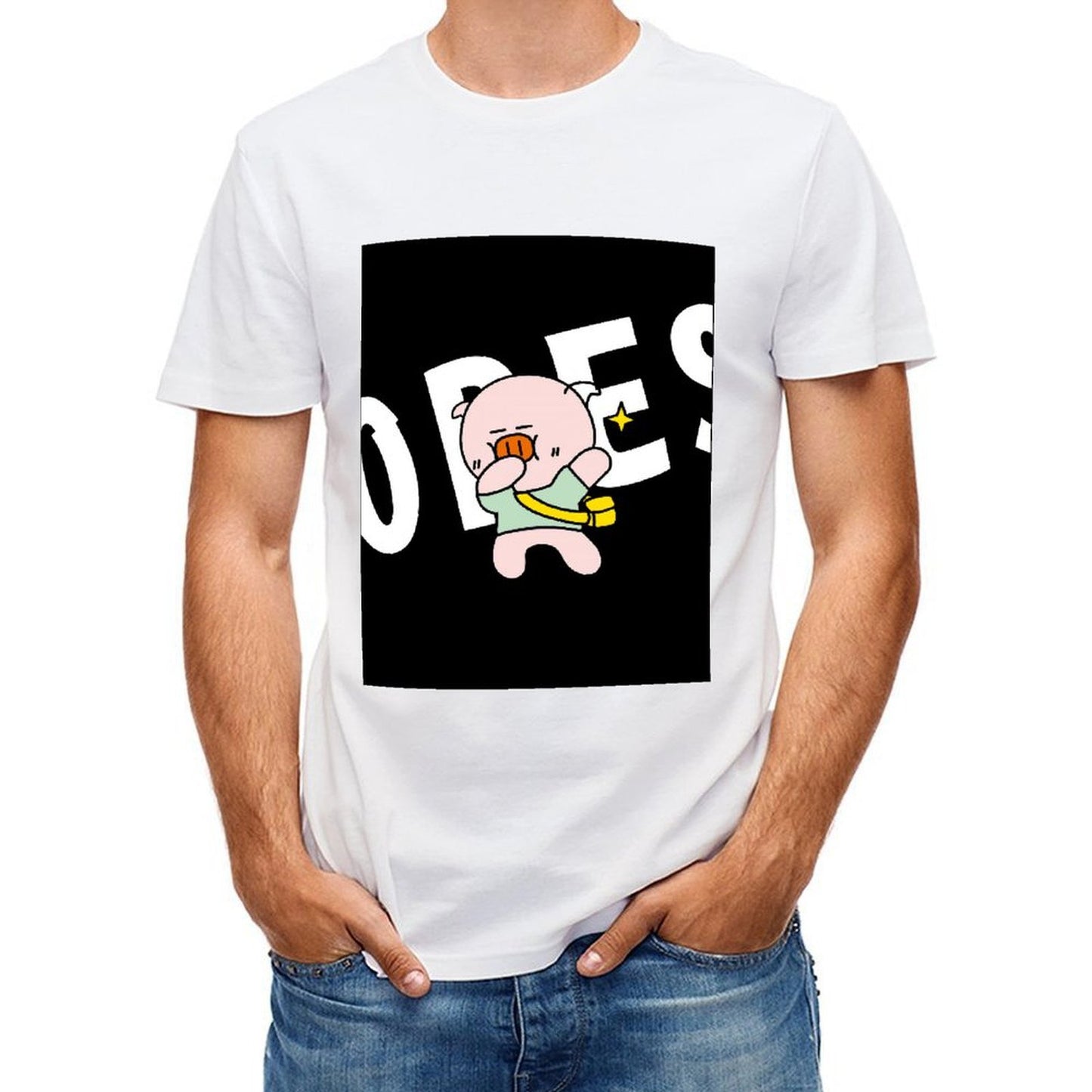 Unisex Fitted Front Graphic T-shirt