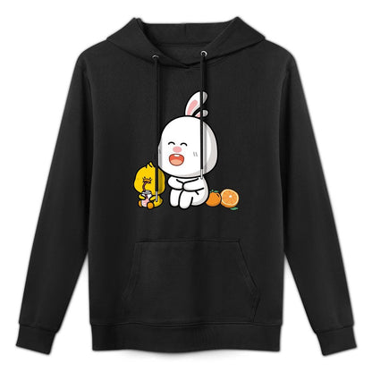 Regular Relaxed Fit Front Graphic Hoodies