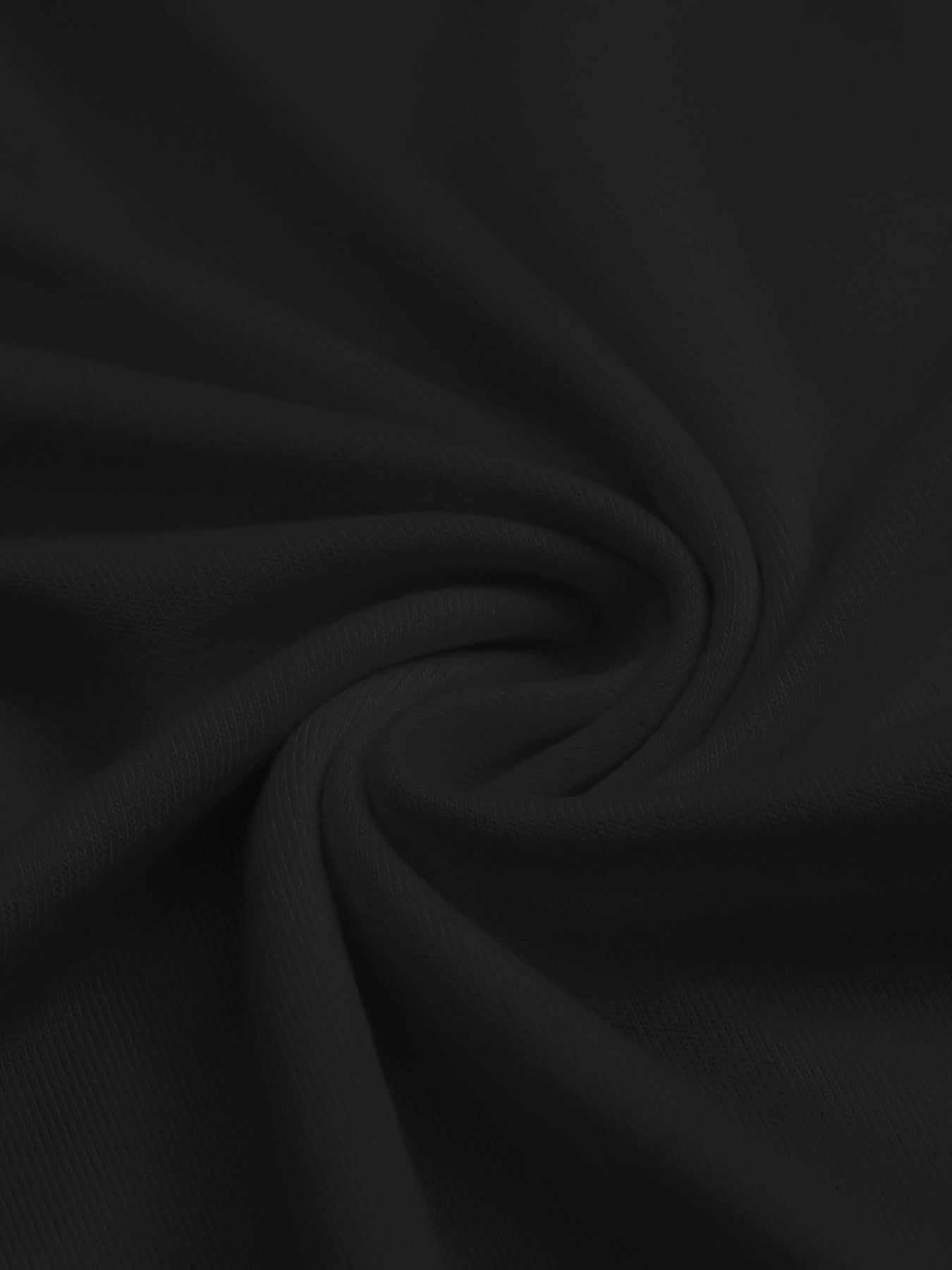 180g pure cotton crew neck long-sleeved shirt black BACK