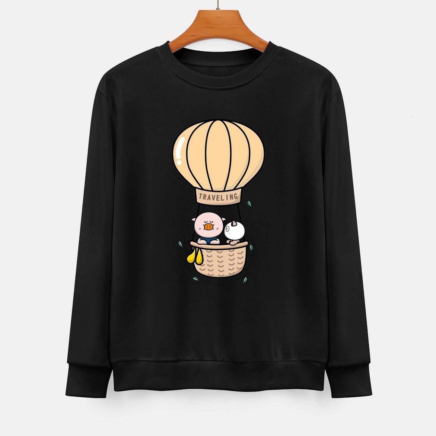 Front Patterned Long Sleeve TopClassicStyle Modern