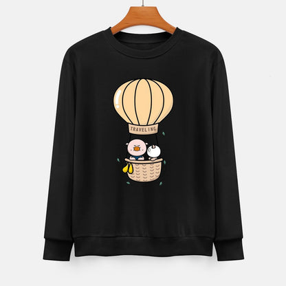 Front Patterned Long Sleeve TopClassicStyle Modern