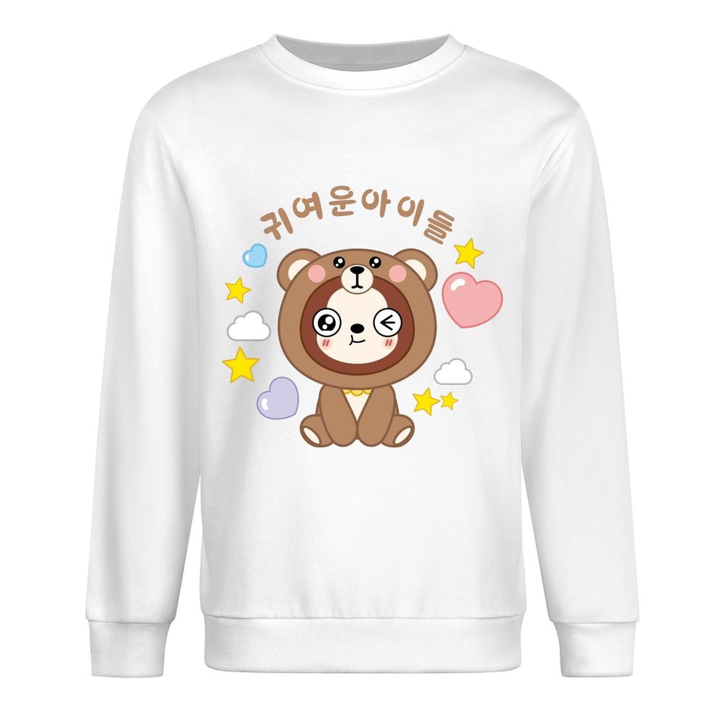 Front Patterned Long Sleeve TopNatural Outdoor