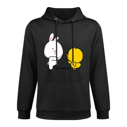DailyFit Minimal Front Graphic Hoodies