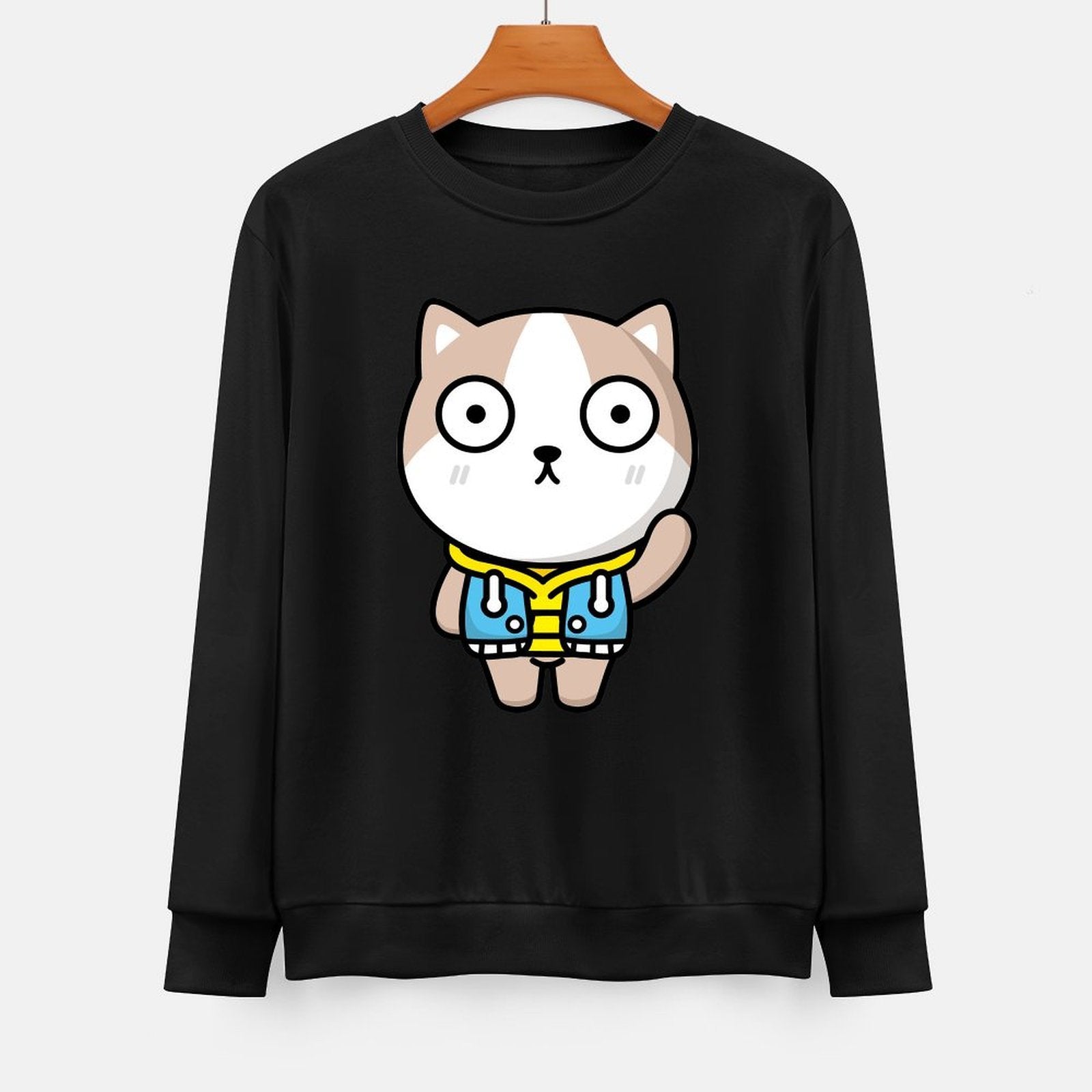  Front Patterned Long Sleeve TopFitted RelaxFit