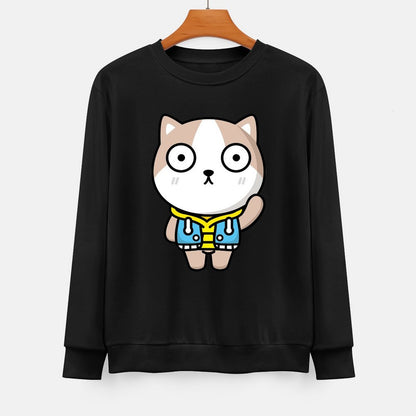  Front Patterned Long Sleeve TopFitted RelaxFit