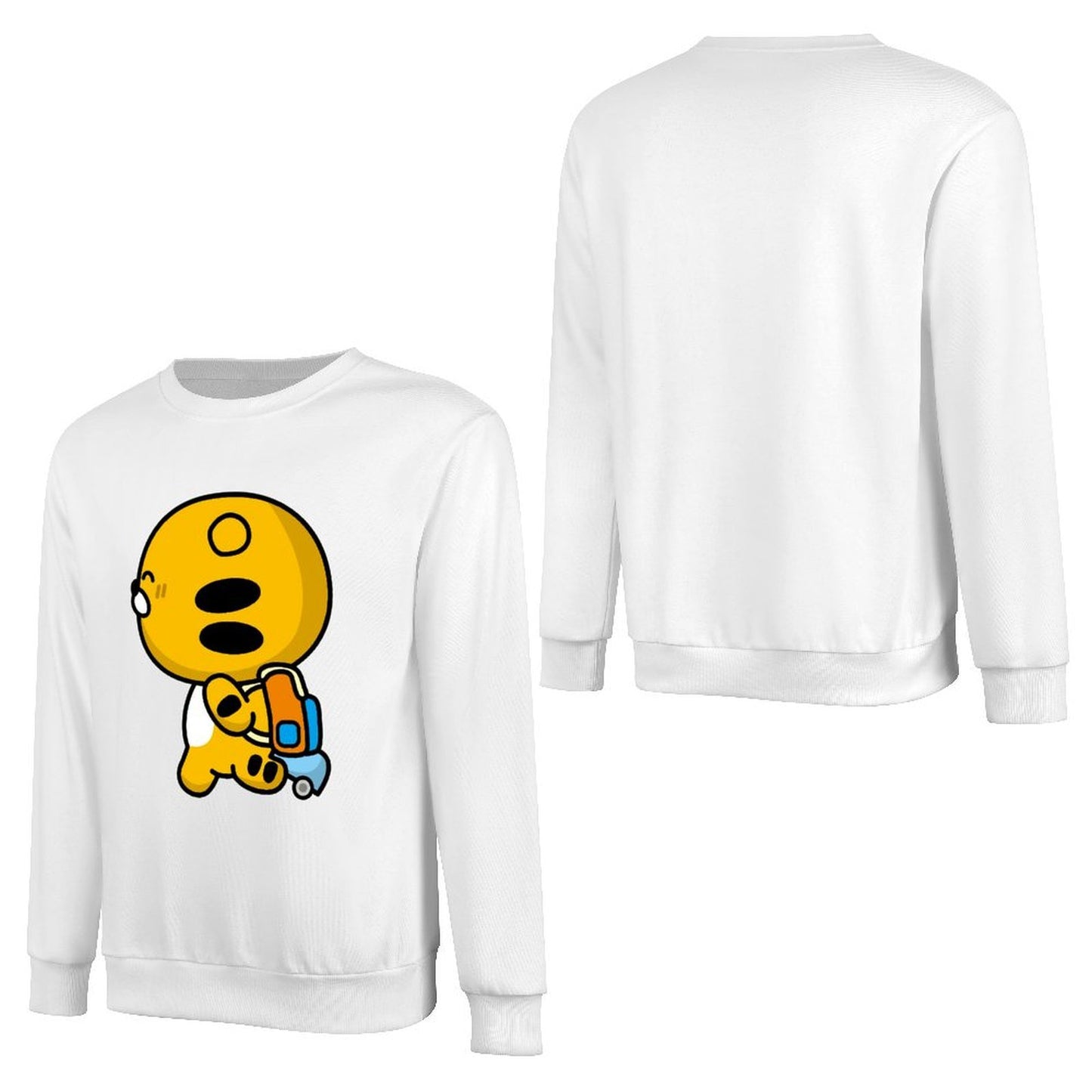 Front Patterned Long Sleeve TopIndoor Recycled