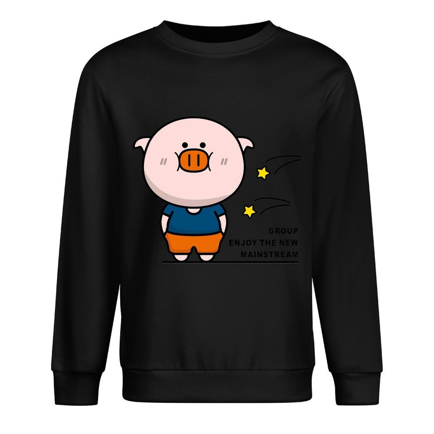 Front Patterned Long Sleeve TopSimpleFit Minimalist