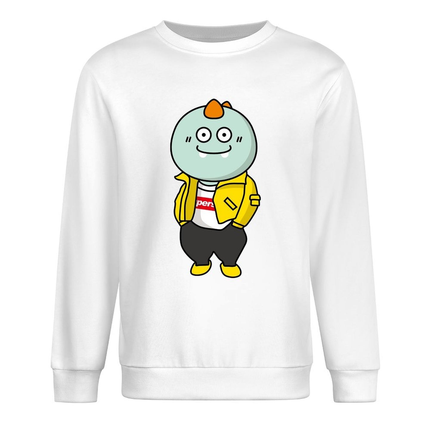 Front Patterned Long Sleeve TopRetro Premium Finish