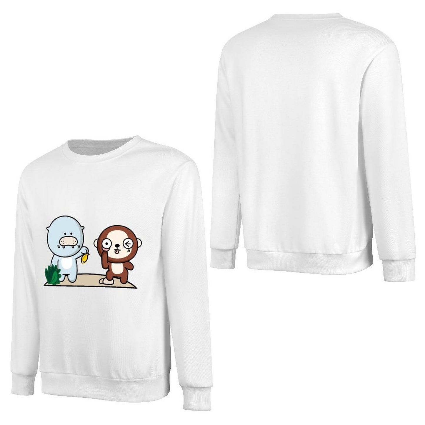 Front Patterned Long Sleeve TopPureStyle ComfortLine