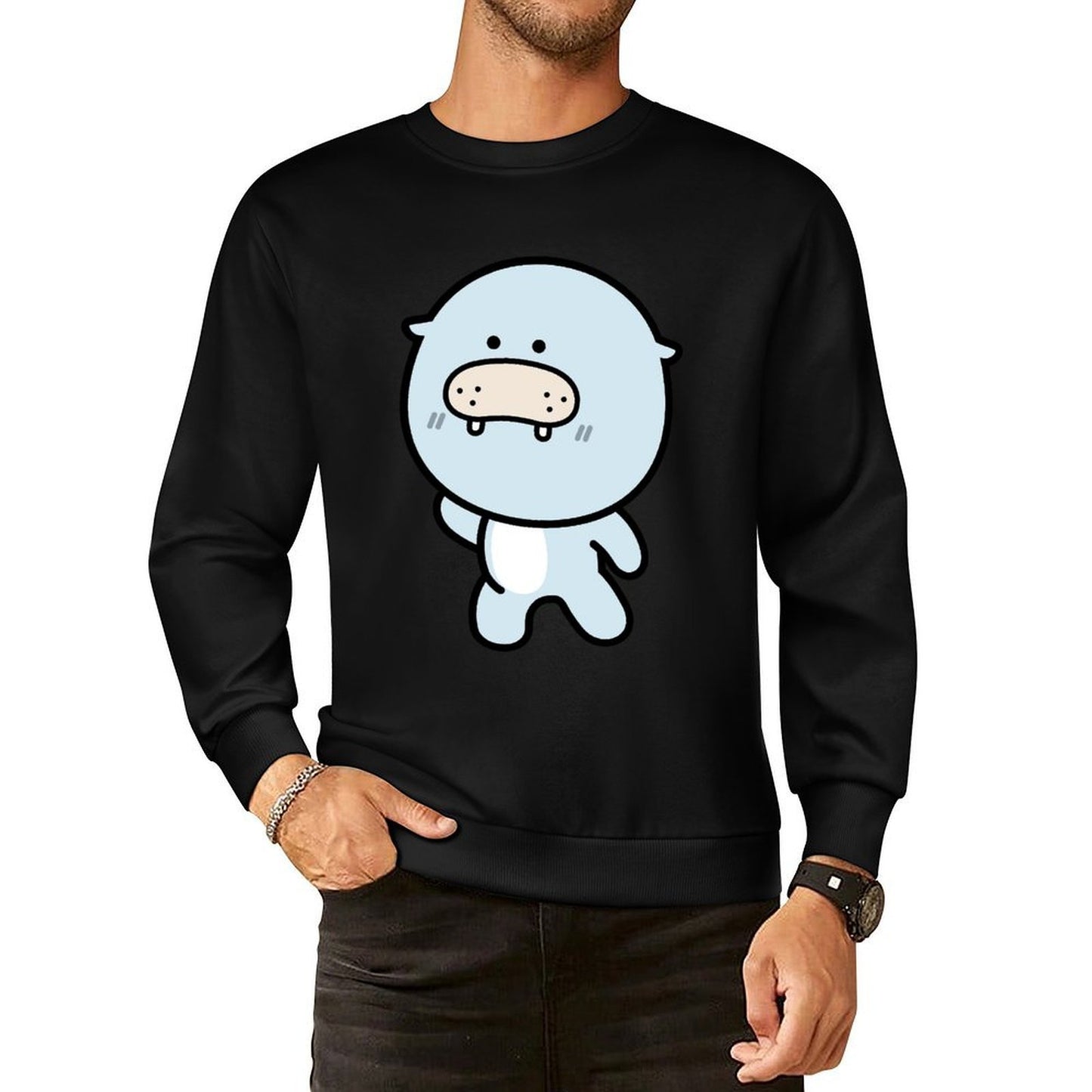 Front Patterned Long Sleeve TopTimelessComfort Heat-Transfer