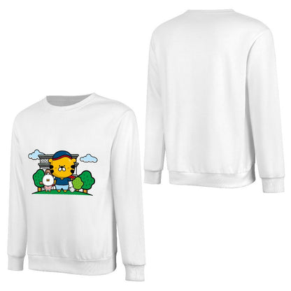 Front Patterned Long Sleeve TopEveryday Shrink-Resistant