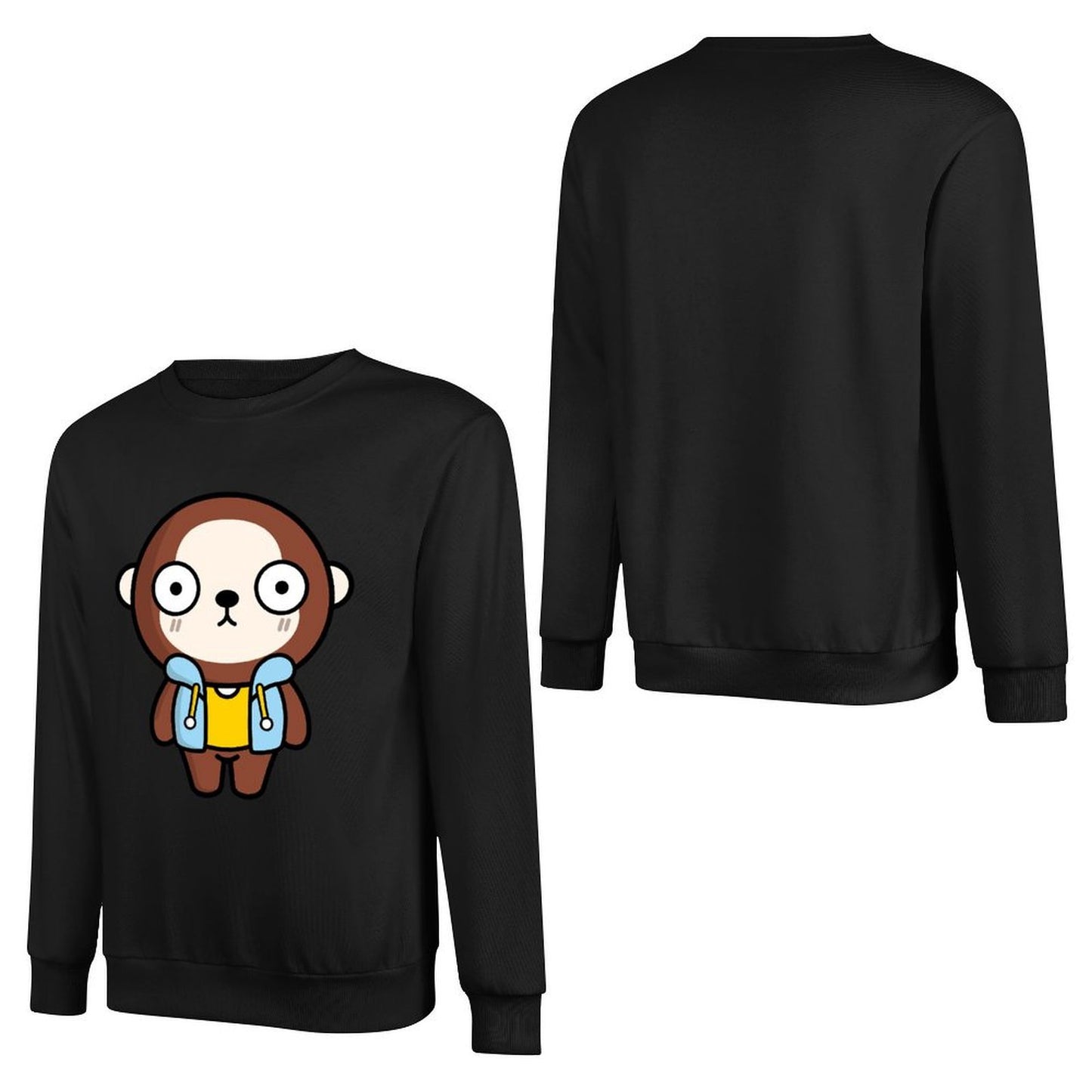 Front Patterned Long Sleeve TopPremiumSeries Crisp Print