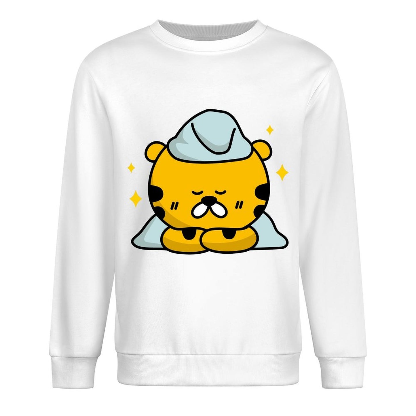 Front Patterned Long Sleeve TopComfort Printed