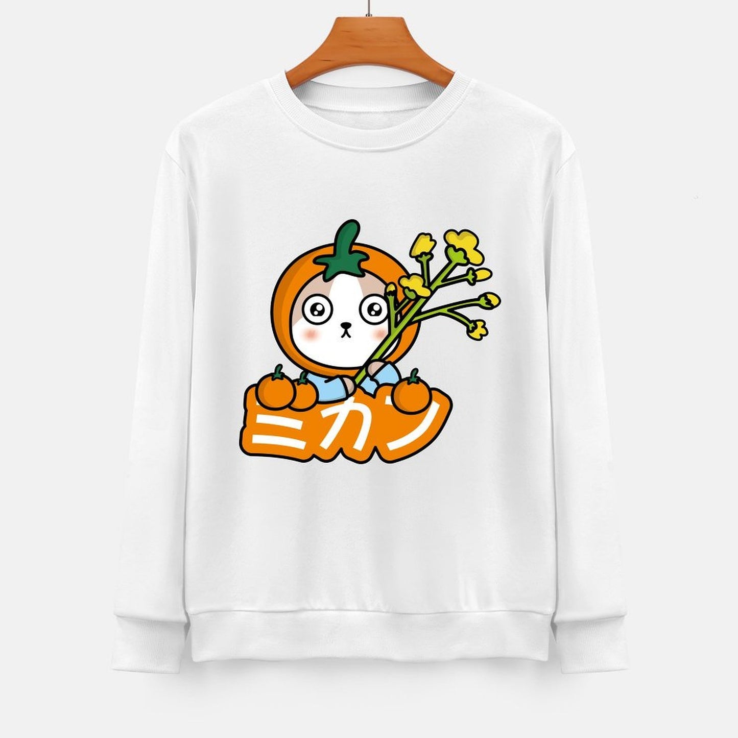 Front Patterned Long Sleeve TopRegular Soft