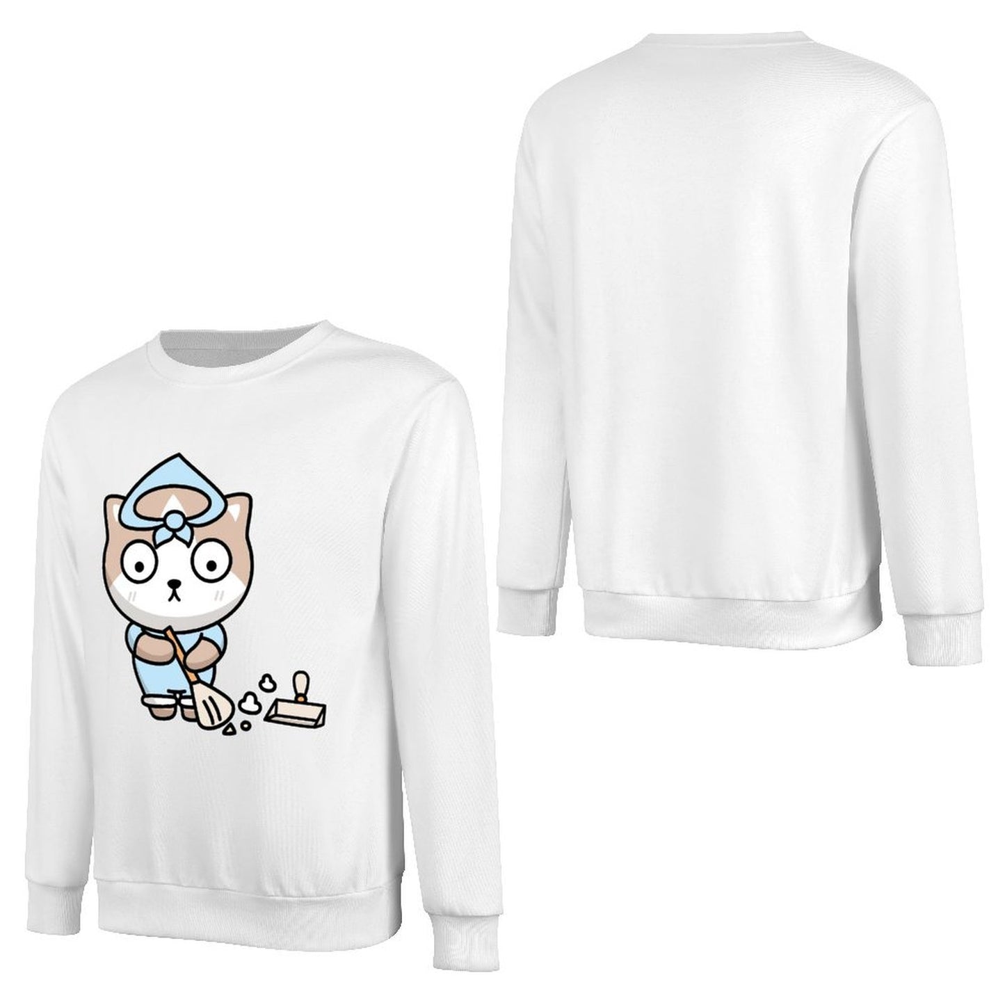 Front Patterned Long Sleeve TopEasy-Care PureStyle