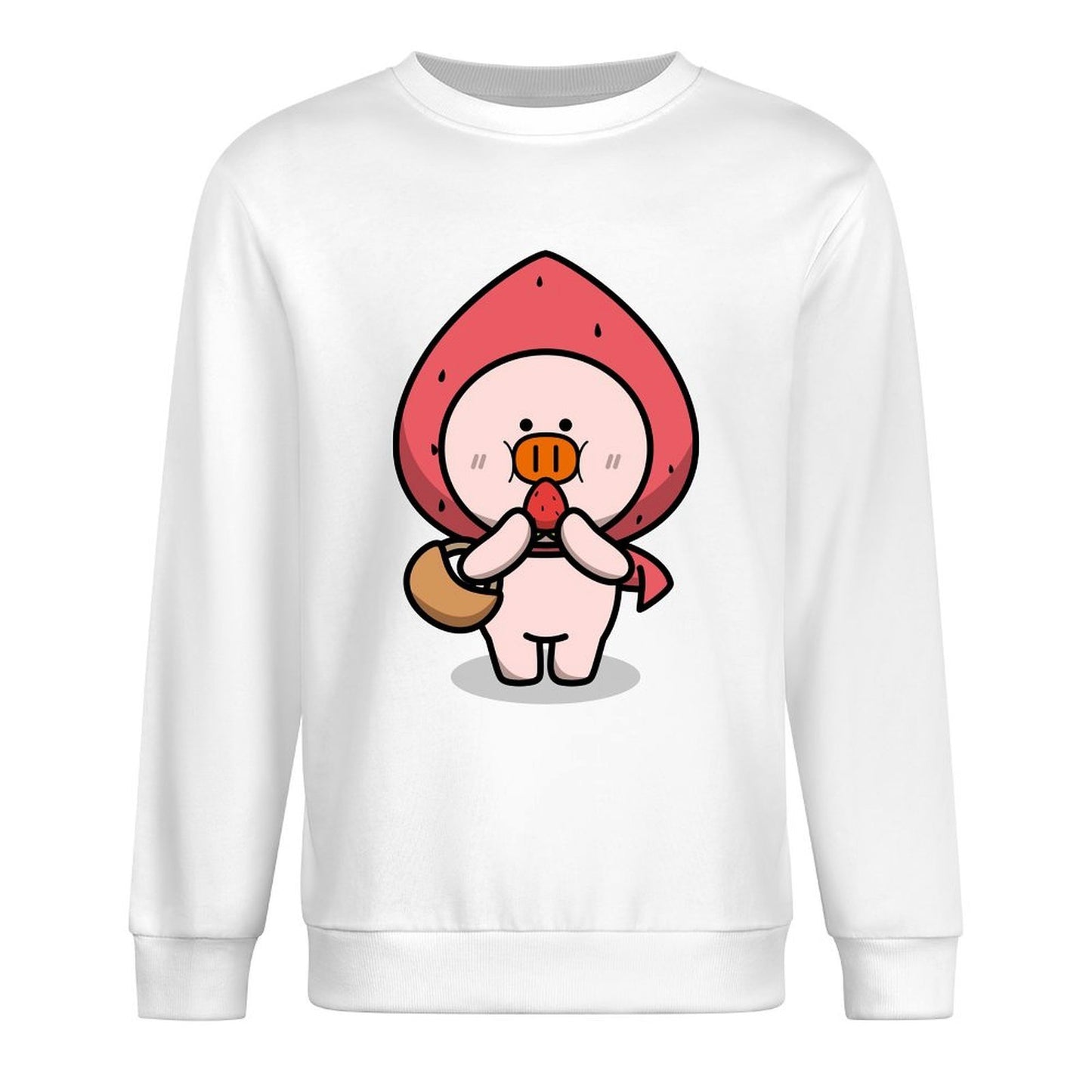 Front Patterned Long Sleeve TopFitted Batch-Printed