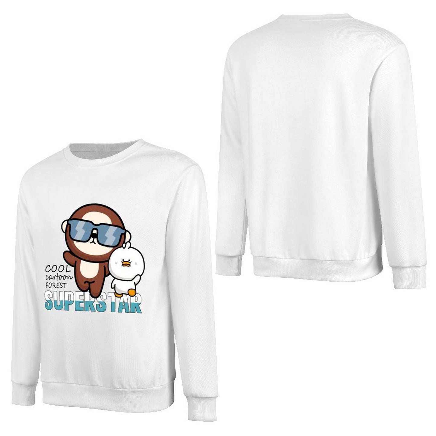 Front Patterned Long Sleeve TopSoftLine EssentialFit