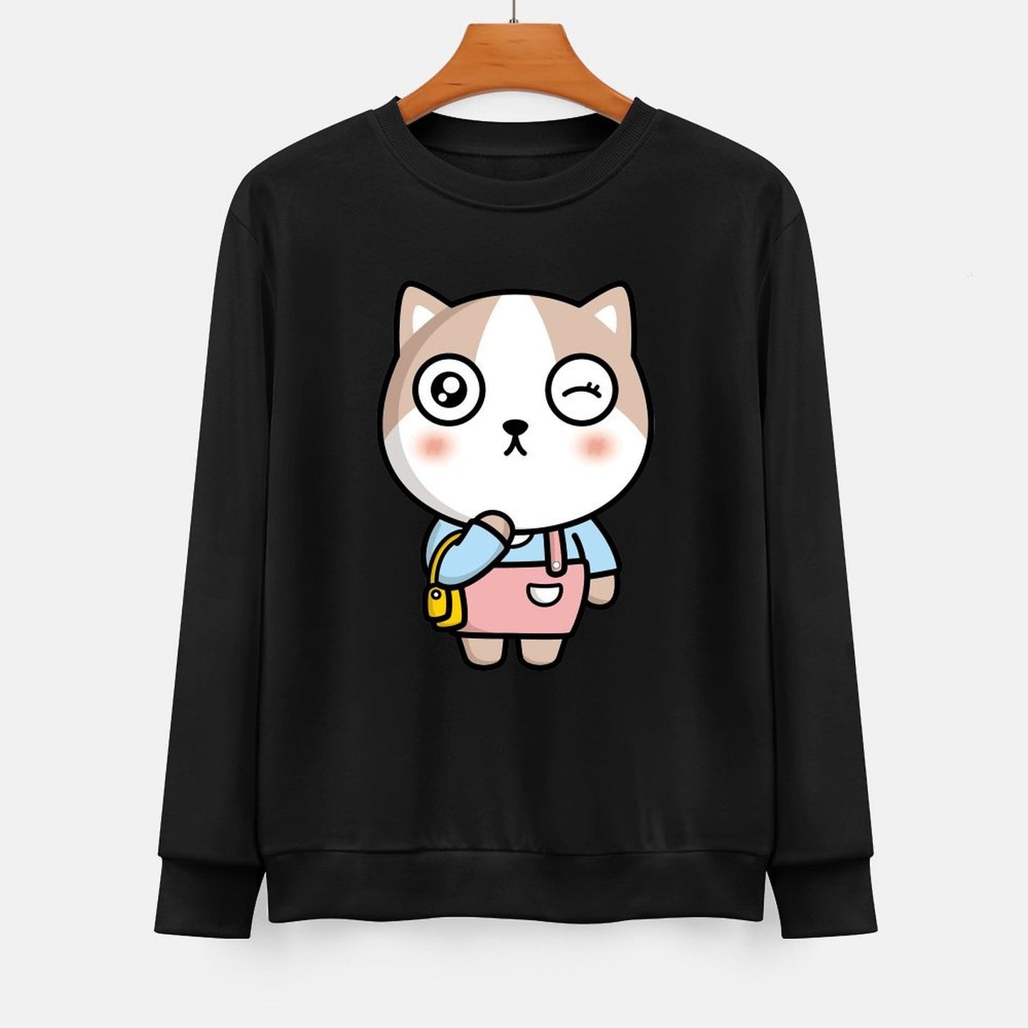  Front Patterned Long Sleeve TopTimelessStyle Strong