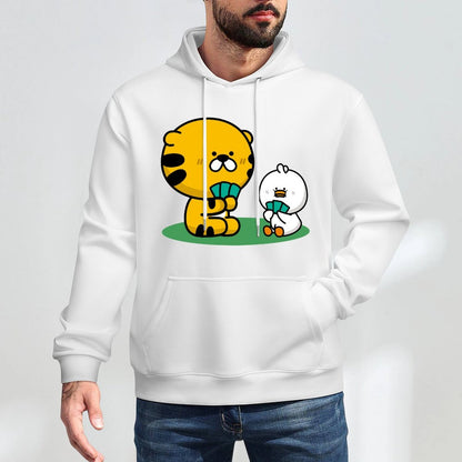 Relaxed Fit Clean Edges Front Graphic Hoodies