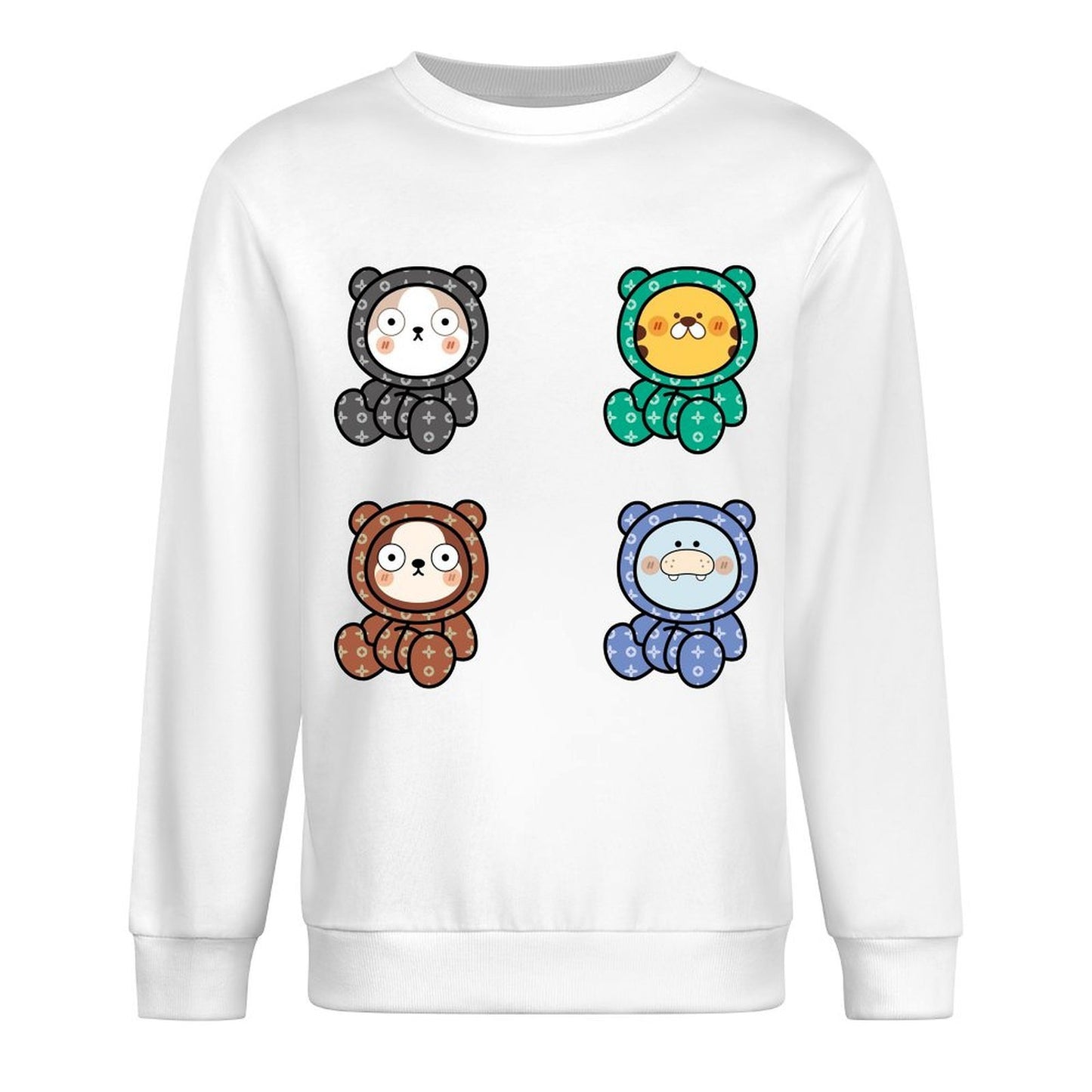 Front Patterned Long Sleeve TopNeutral ActiveLine