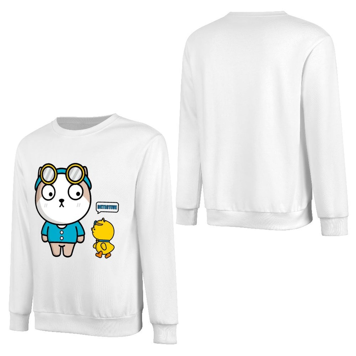 Front Patterned Long Sleeve TopColorfast Midweight