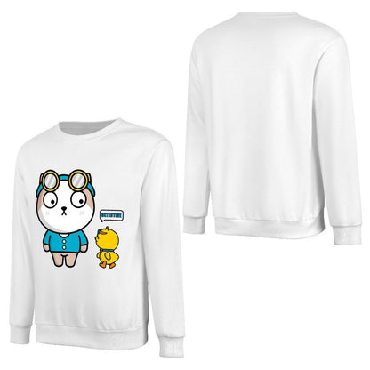 Front Patterned Long Sleeve TopColorfast Midweight