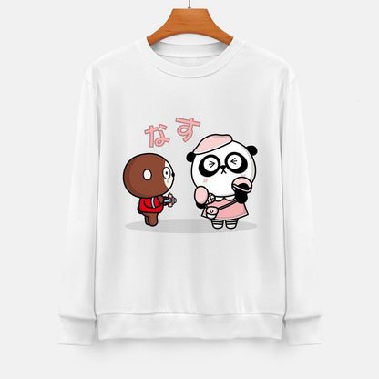 Front Patterned Long Sleeve TopSoftFeel RegularFit