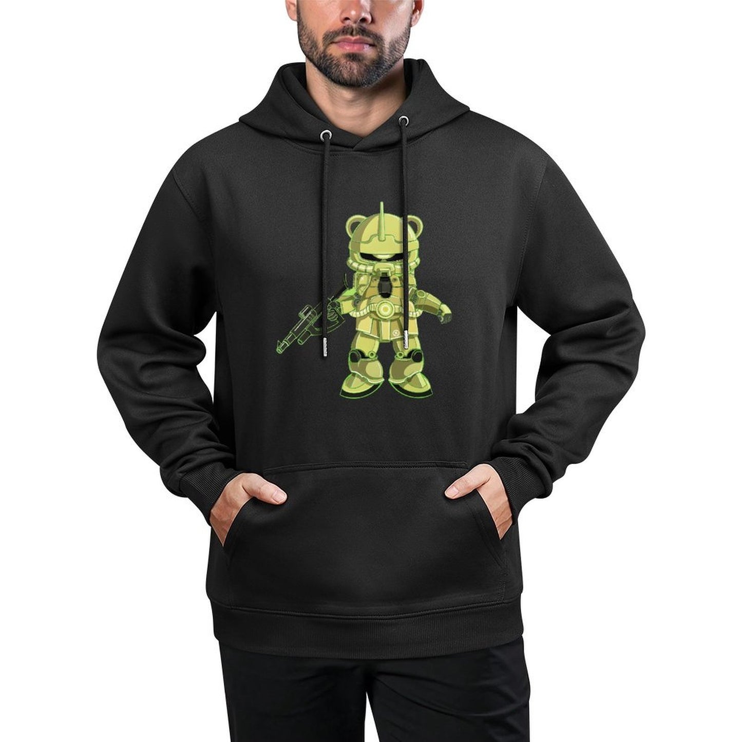 IPIB 250g Hooded Pocket Sweatshirt Front GraphicMen's Hooded  Sweatshirt6000066-1