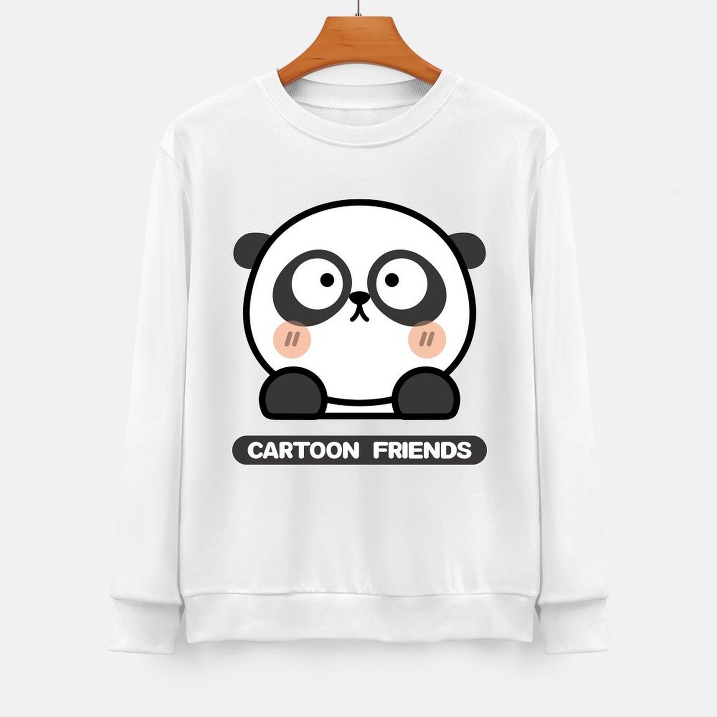 Front Patterned Long Sleeve TopClassicSeries Natural