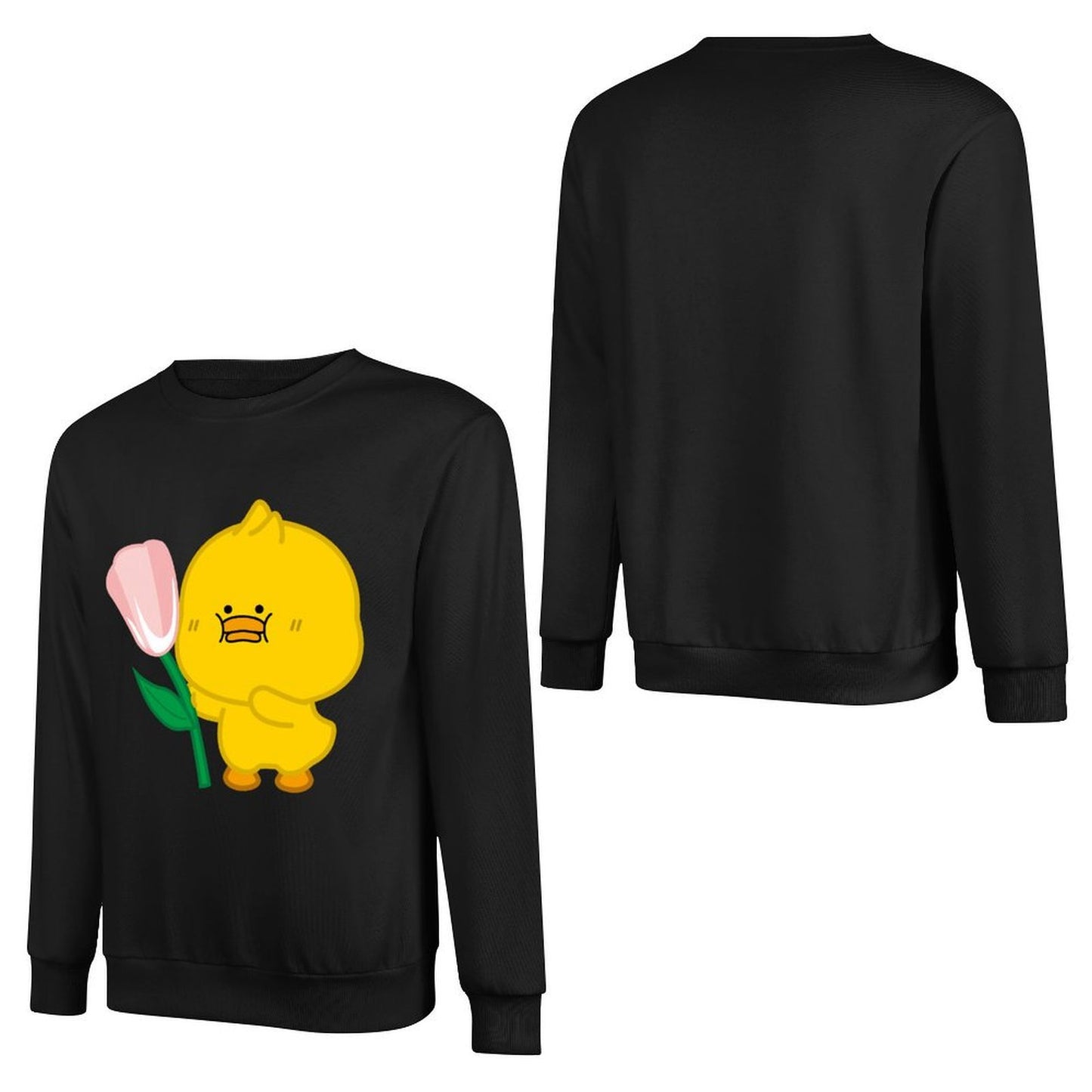 Front Patterned Long Sleeve Top100% Cotton Clean