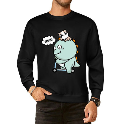 Front Patterned Long Sleeve TopCotton AllSeason