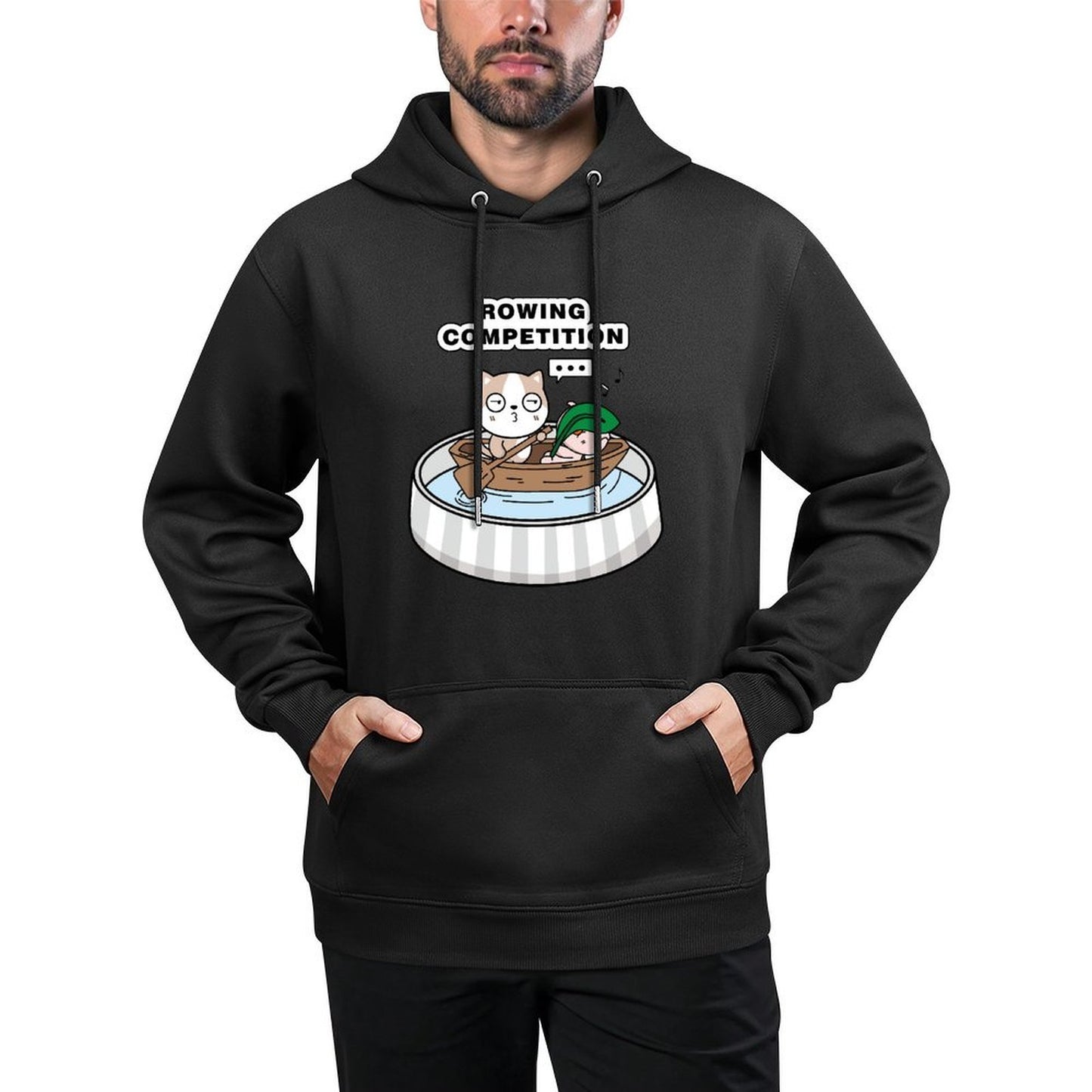 IPBR 250g Hooded Pocket Sweatshirt Front GraphicMen's Hooded  Sweatshirt4000998
